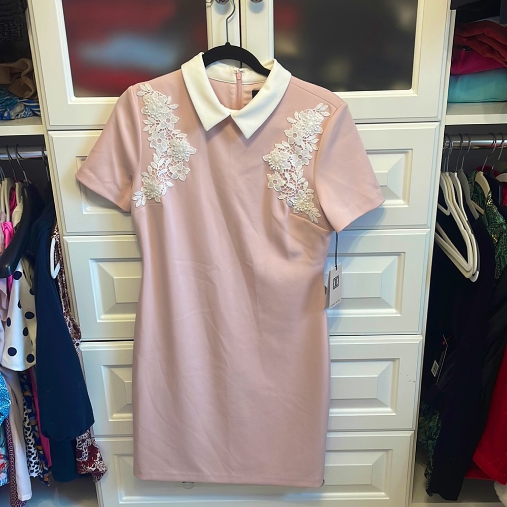 NWT Ivanka Trump Pink Dress with lace details